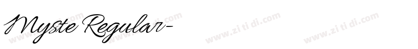 Myste Regular字体转换 Myste Regular字体转换